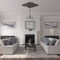 Ekena Millwork Piedmont Medallion (Canopies up to 6 1/2"), 67 1/8"W x 48 5/8"H x 1 7/8"P, Bronze Blue Patina CM67PEBBS - alternate 2